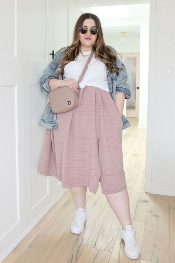 pastel skirt for Plus-size women