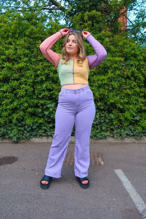 Curvy Girl purple outfits