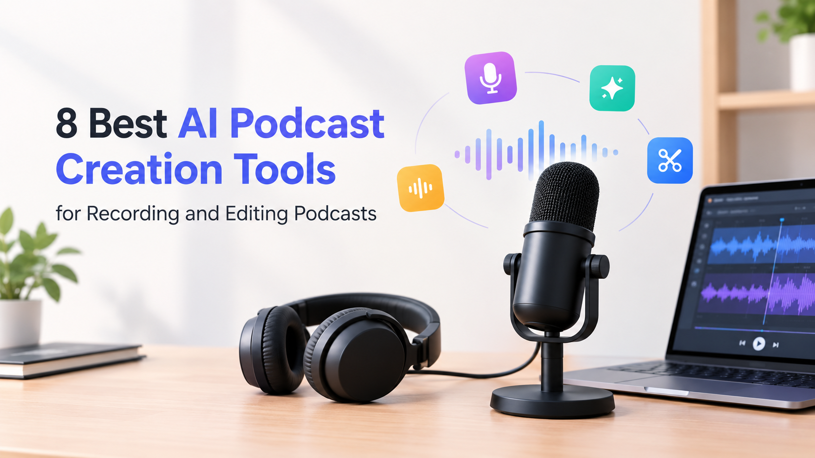 8 Best AI Podcast Creation Tools for Recording and Editing Podcasts