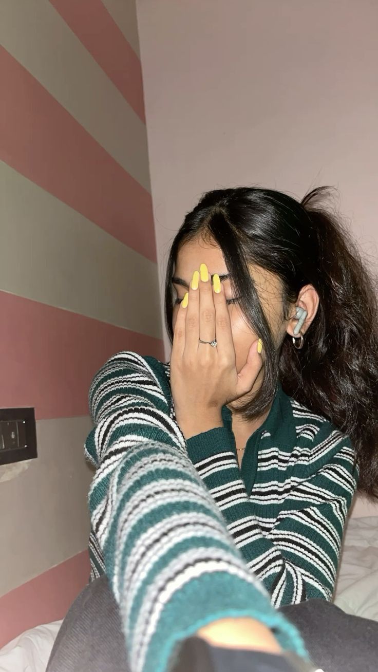Cute Hidden Face DP For Girls