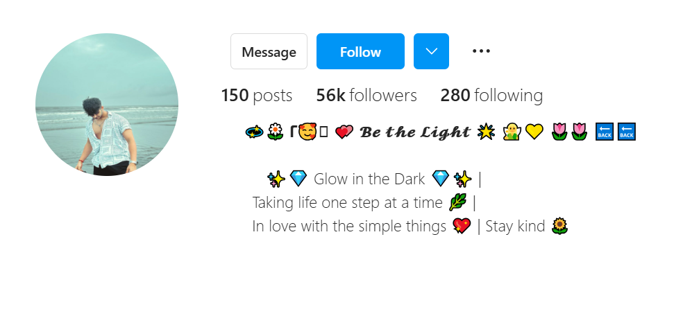 Facebook Stylish VIP Text Bio